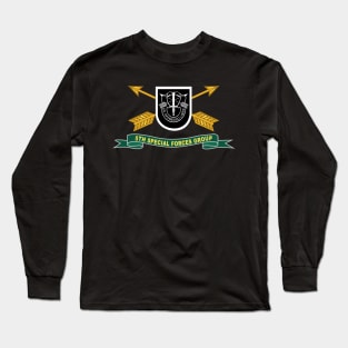 5th Special Forces Group - Flash w Br - Ribbon X 300 Long Sleeve T-Shirt